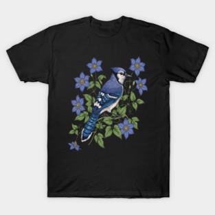 Blue Jay Woodland Songbird T-Shirt