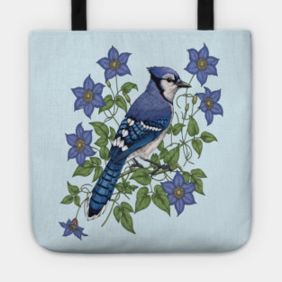 Blue Jay Woodland Songbird Tote