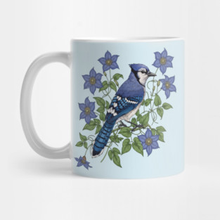 Blue Jay Woodland Songbird Mug