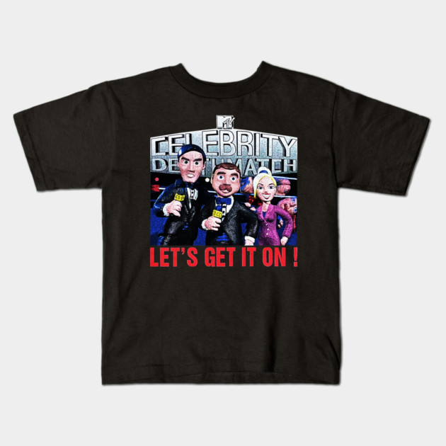 Celebrity Deathmatch - Wrestling TV Show Kids T-Shirt by nicklower