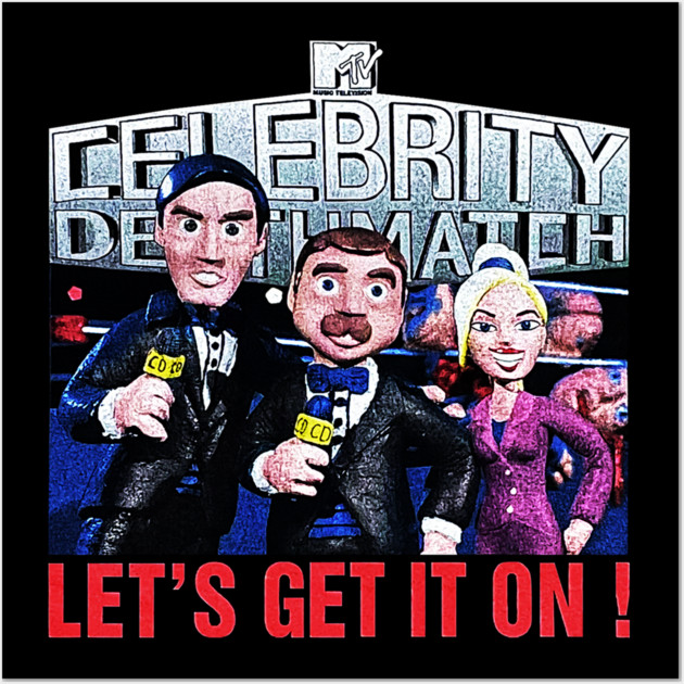 Celebrity Deathmatch - Wrestling TV Show Wall Art by nicklower