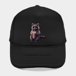 raccoon-drinking-iced-coffee Hat