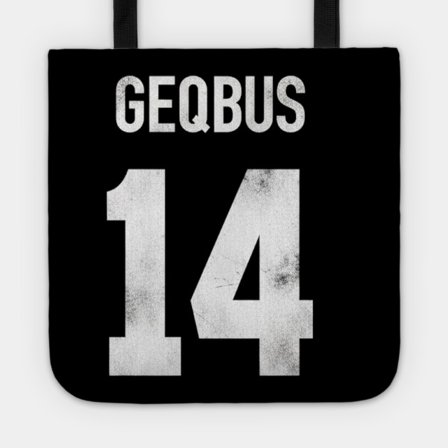 Sam Darnold #14 "GEQBUS" Super Bowl LX Champion Vintage Graphic Tee – The Redemption Edition Tote by dtr_art