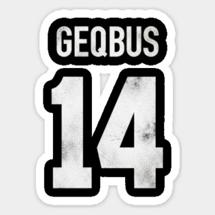 Sam Darnold #14 "GEQBUS" Super Bowl LX Champion Vintage Graphic Tee – The Redemption Edition Sticker