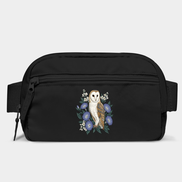 Barn Owl Woodland Floral Design by BirdsnStuff