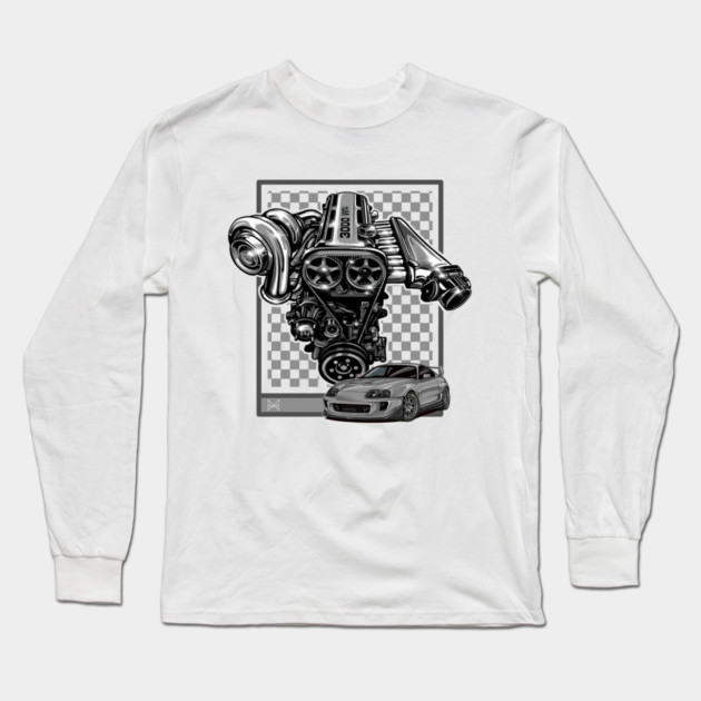 TOYOTA SUPRA TURBO Long Sleeve T-Shirt by monsalveautos