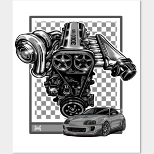 TOYOTA SUPRA TURBO Posters and Art