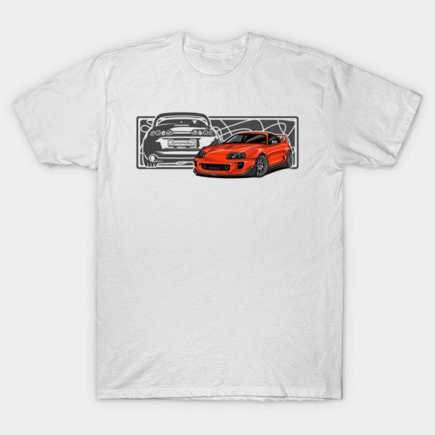 TOYOTA SUPRA MK4 T-Shirt by monsalveautos