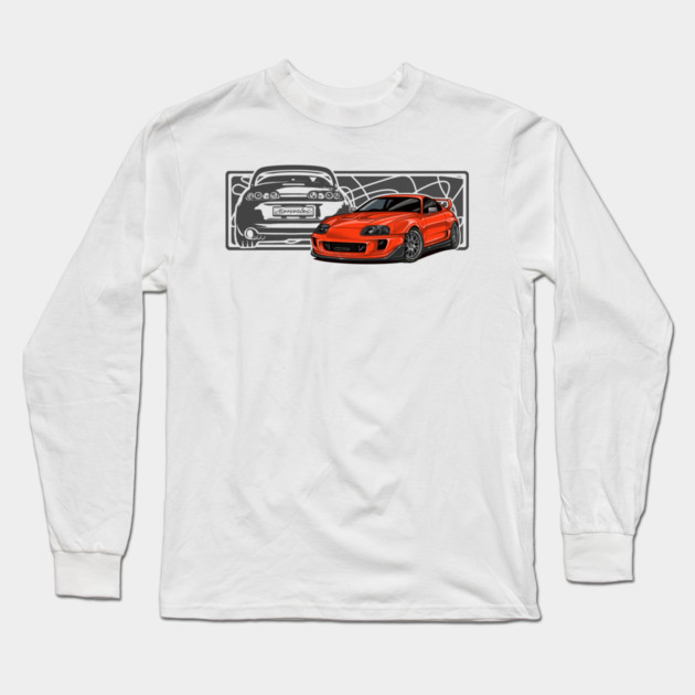 TOYOTA SUPRA MK4 Long Sleeve T-Shirt by monsalveautos