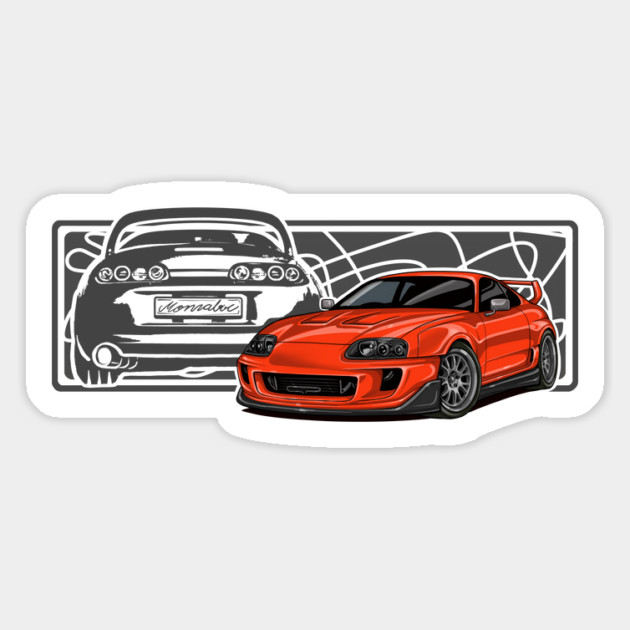 TOYOTA SUPRA MK4 Magnet by monsalveautos