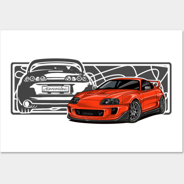 TOYOTA SUPRA MK4 Wall Art by monsalveautos