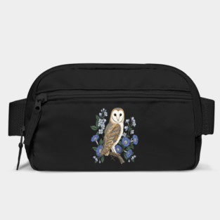 Barn Owl Morning Glory Wildlife Art Bag