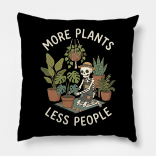 more-plants-less-people Pillow
