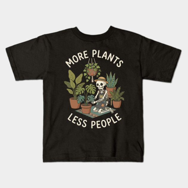 more-plants-less-people Kids T-Shirt by Creatifly Graphic Tees