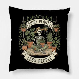 more-plants-less-people Pillow