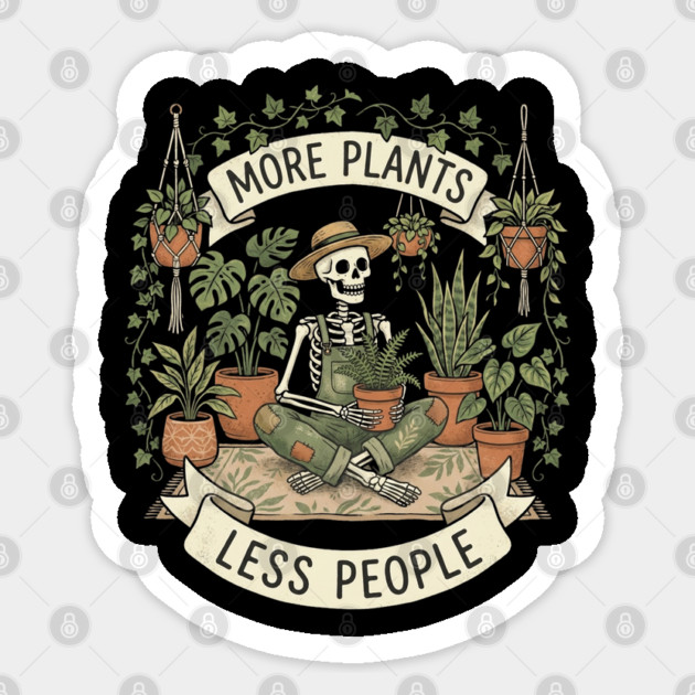more-plants-less-people Sticker by Creatifly Graphic Tees