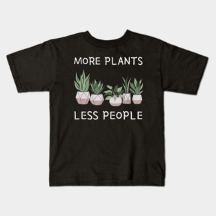 more-plants-less-people Kids T-Shirt