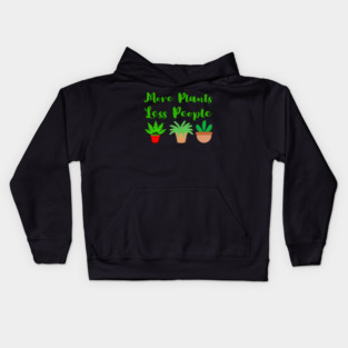 more-plants-less-people Kids Hoodie