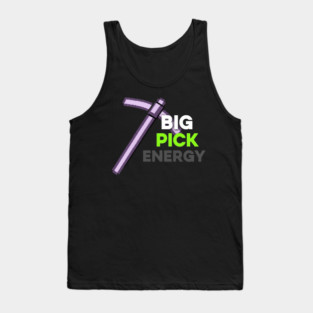 Big Pick Energy Pixel Pickaxe Tank Top