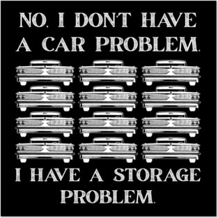 No-I-Don't-Have-a-car-Problem-I-Have-a-Storage-Problem Posters and Art