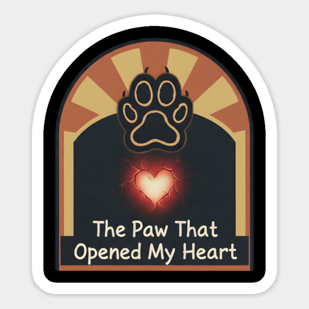 THE PAW OPENED MY HEART Magnet by Cataura