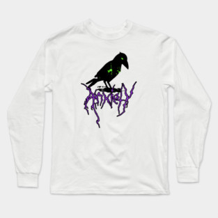 Anxiety Crow Long Sleeve T-Shirt