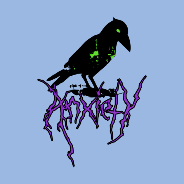 Anxiety Crow by casualteesinc