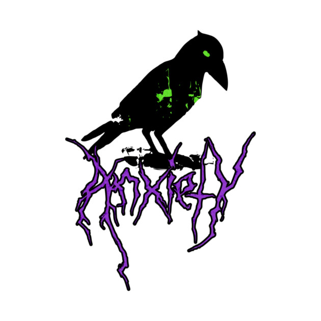 Anxiety Crow by casualteesinc
