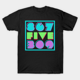 Retro "867-5309" 1980s Style Art T-Shirt