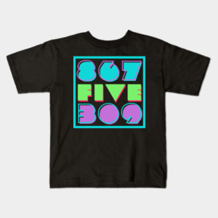 Retro "867-5309" 1980s Style Art Kids T-Shirt
