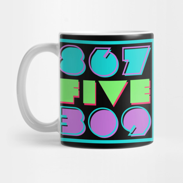 Retro "867-5309" 1980s Style Art by casualteesinc