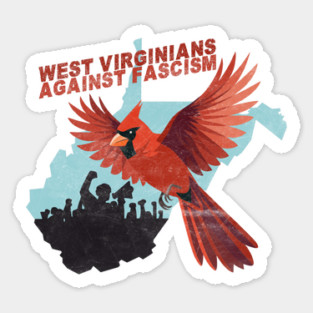West Virginian's Against Fascism Sticker