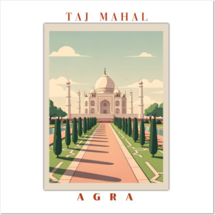 Taj Mahal Marble Masterpiece Posters and Art