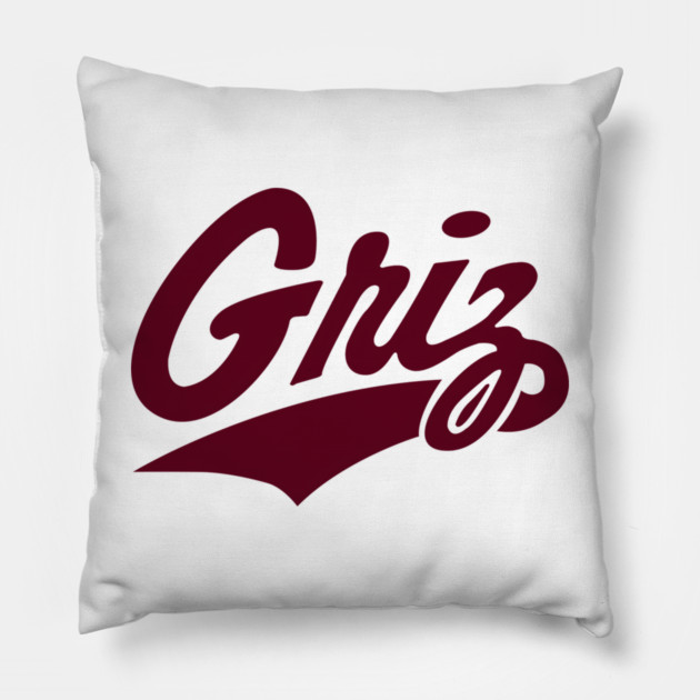 Montana Grizzlies and Lady Griz Pillow by James Bates