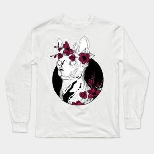 Flower Sphynx Long Sleeve T-Shirt