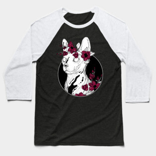 Flower Sphynx Baseball T-Shirt