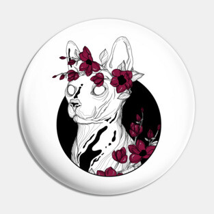 Flower Sphynx Pin
