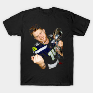Sam Darnold #14 "GEQBUS" Super Bowl LX Champion Vintage Graphic Tee T-Shirt