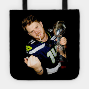 Sam Darnold #14 "GEQBUS" Super Bowl LX Champion Vintage Graphic Tee Tote