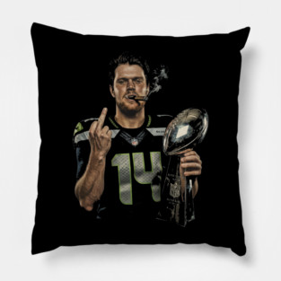 Sam Darnold #14 "GEQBUS" Super Bowl LX Champion Vintage Graphic Tee Pillow
