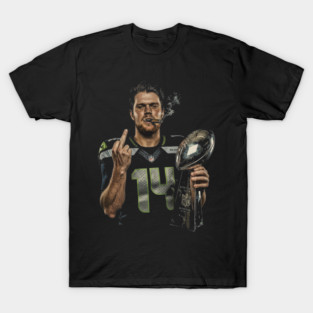 Sam Darnold #14 "GEQBUS" Super Bowl LX Champion Vintage Graphic Tee T-Shirt