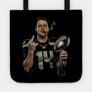 Sam Darnold #14 "GEQBUS" Super Bowl LX Champion Vintage Graphic Tee Tote