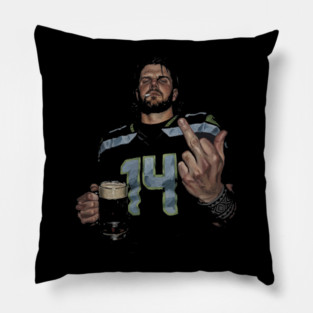 Sam Darnold #14 "GEQBUS" Super Bowl LX Champion Vintage Graphic Tee Pillow