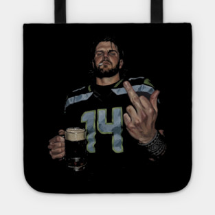 Sam Darnold #14 "GEQBUS" Super Bowl LX Champion Vintage Graphic Tee Tote