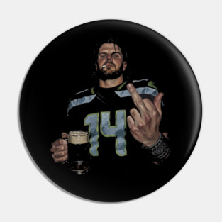 Sam Darnold #14 "GEQBUS" Super Bowl LX Champion Vintage Graphic Tee Pin