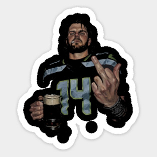 Sam Darnold #14 "GEQBUS" Super Bowl LX Champion Vintage Graphic Tee Sticker