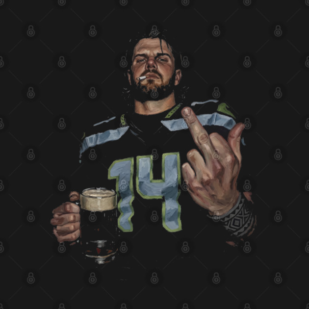 Sam Darnold #14 "GEQBUS" Super Bowl LX Champion Vintage Graphic Tee by dtr_art