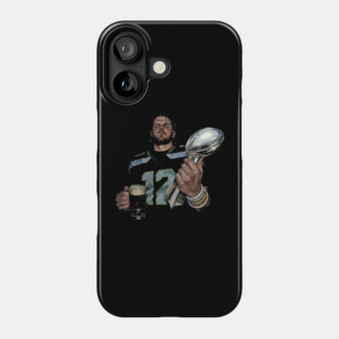 Sam Darnold #14 "GEQBUS" Super Bowl LX Champion Vintage Graphic Tee Phone Case
