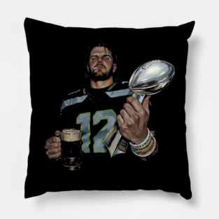 Sam Darnold #14 "GEQBUS" Super Bowl LX Champion Vintage Graphic Tee Pillow