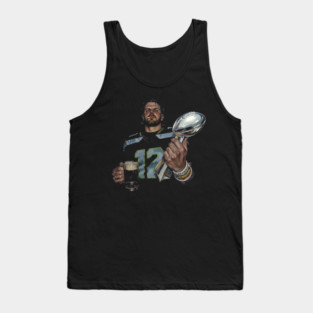 Sam Darnold #14 "GEQBUS" Super Bowl LX Champion Vintage Graphic Tee Tank Top